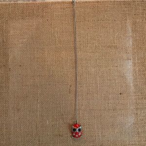 Sterling chain with owl pendant
